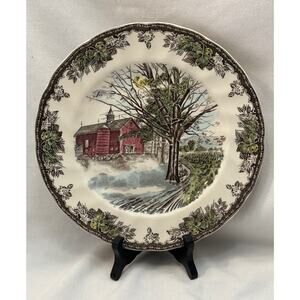 Johnson Brothers-England-The Friendly Village-Autumn Mist Plate-10 5/8"